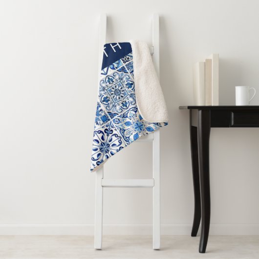 Mittelmeer-Fliesen, Portugal, Azulejo, Ihr Name Sherpadecke (Beispiel)