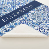 Mittelmeer-Fliesen, Portugal, Azulejo, Ihr Name Sherpadecke (3/4)