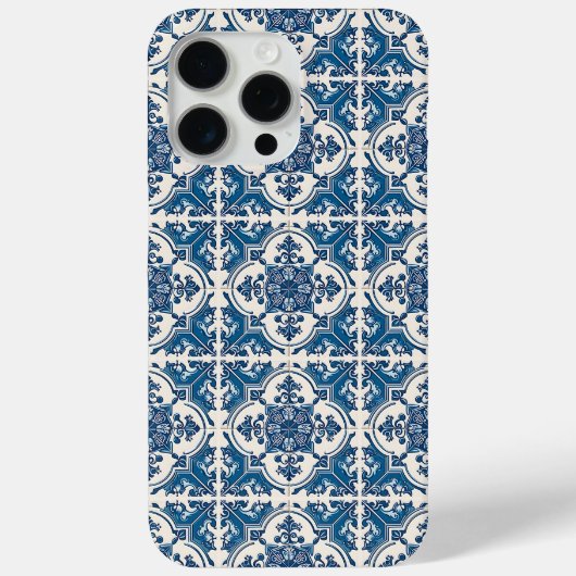 Mittelmeer-Fliesen, Portugal, Azulejo, Majolica Case-Mate iPhone Hülle (Rückseite)