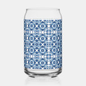 Mittelmeer-Fliesen, Portugal, Azulejo, Majolica Dosenglas (Rückseite)