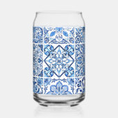 Mittelmeer-Fliesen, Portugal, Azulejo, Majolica Dosenglas (Links)