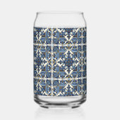 Mittelmeer-Fliesen, Portugal, Azulejo, Majolica Dosenglas (Vorderseite)