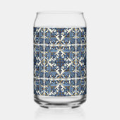 Mittelmeer-Fliesen, Portugal, Azulejo, Majolica Dosenglas (Links)