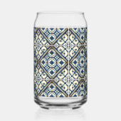 Mittelmeer-Fliesen, Portugal, Azulejo, Majolica Dosenglas (Rückseite)