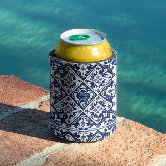 Mittelmeer-Fliesen, Portugal, Azulejo, Majolica Dosenkühler (In Situ Pool)