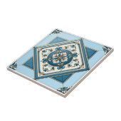 Mittelmeer-Fliesen, Portugal, Azulejo, Majolica Fliese (Seite)