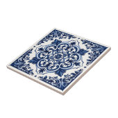 Mittelmeer-Fliesen, Portugal, Azulejo, Majolica Fliese (Seite)