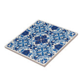 Mittelmeer-Fliesen, Portugal, Azulejo, Majolica Fliese (Seite)