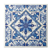 Mittelmeer-Fliesen, Portugal, Azulejo, Majolica Fliese (Vorderseite)