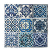 Mittelmeer-Fliesen, Portugal, Azulejo, Majolica Fliese (Vorderseite)