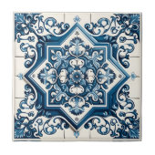 Mittelmeer-Fliesen, Portugal, Azulejo, Majolica Fliese (Vorderseite)