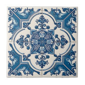 Mittelmeer-Fliesen, Portugal, Azulejo, Majolica Fliese (Vorderseite)