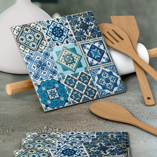 Mittelmeer-Fliesen, Portugal, Azulejo, Majolica Fliese