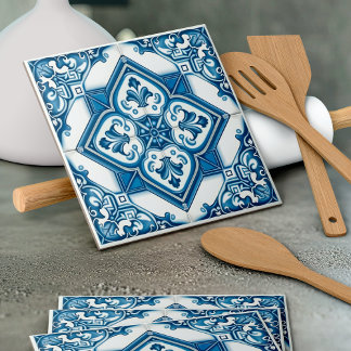 Mittelmeer-Fliesen, Portugal, Azulejo, Majolica Fliese