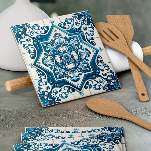 Mittelmeer-Fliesen, Portugal, Azulejo, Majolica Fliese