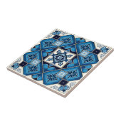 Mittelmeer-Fliesen, Portugal, Azulejo, Majolica Fliese (Seite)