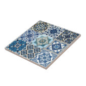 Mittelmeer-Fliesen, Portugal, Azulejo, Majolica Fliese (Seite)