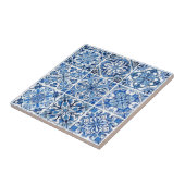 Mittelmeer-Fliesen, Portugal, Azulejo, Majolica Fliese (Seite)