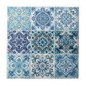 Mittelmeer-Fliesen, Portugal, Azulejo, Majolica Fliese (Vorderseite)