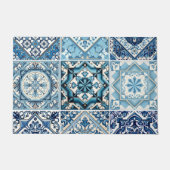 Mittelmeer-Fliesen, Portugal, Azulejo, Majolica Fußmatte (Vorderseite)