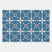 Mittelmeer-Fliesen, Portugal, Azulejo, Majolica Geschenkpapier Set (Vorderseite)