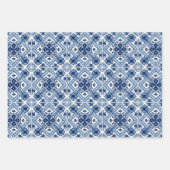 Mittelmeer-Fliesen, Portugal, Azulejo, Majolica Geschenkpapier Set (Vorderseite 2)