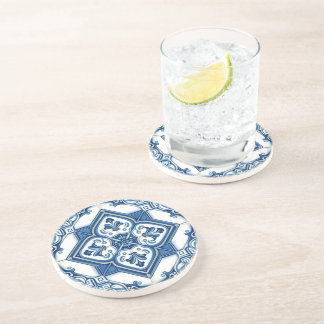 Mittelmeer-Fliesen, Portugal, Azulejo, Majolica Getränkeuntersetzer