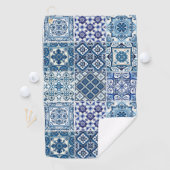 Mittelmeer-Fliesen, Portugal, Azulejo, Majolica Golfhandtuch (Insitu)