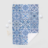 Mittelmeer-Fliesen, Portugal, Azulejo, Majolica Golfhandtuch (Insitu)