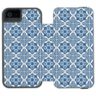 Mittelmeer-Fliesen, Portugal, Azulejo, Majolica Incipio Watson™ iPhone 5 Geldbörsen Hülle