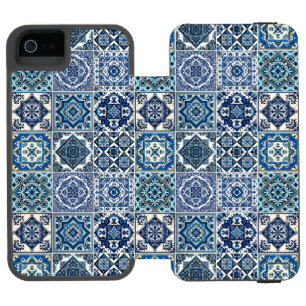 Mittelmeer-Fliesen, Portugal, Azulejo, Majolica Incipio Watson™ iPhone 5 Geldbörsen Hülle