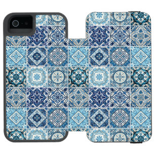 Mittelmeer-Fliesen, Portugal, Azulejo, Majolica Incipio Watson™ iPhone 5 Geldbörsen Hülle