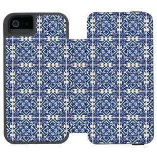Mittelmeer-Fliesen, Portugal, Azulejo, Majolica Incipio Watson™ iPhone 5 Geldbörsen Hülle