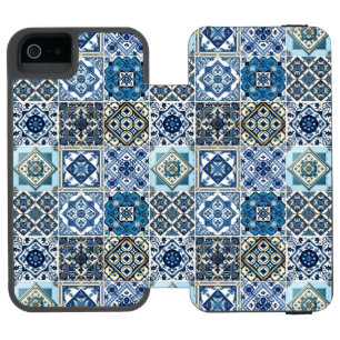 Mittelmeer-Fliesen, Portugal, Azulejo, Majolica Incipio Watson™ iPhone 5 Geldbörsen Hülle
