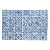 Mittelmeer-Fliesen, Portugal, Azulejo, Majolica Kissenbezug (Rückseite)