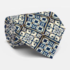 Mittelmeer-Fliesen, Portugal, Azulejo, Majolica Krawatte