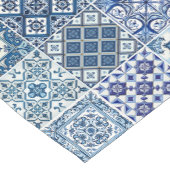 Mittelmeer-Fliesen, Portugal, Azulejo, Majolica Kurzer Tischläufer (Ecke)