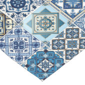 Mittelmeer-Fliesen, Portugal, Azulejo, Majolica Kurzer Tischläufer (Ecke)