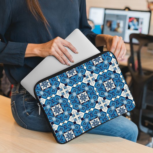 Mittelmeer-Fliesen, Portugal, Azulejo, Majolica Laptopschutzhülle