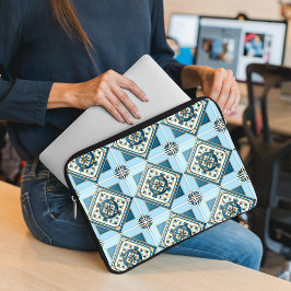 Mittelmeer-Fliesen, Portugal, Azulejo, Majolica Laptopschutzhülle