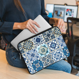 Mittelmeer-Fliesen, Portugal, Azulejo, Majolica Laptopschutzhülle