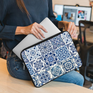 Mittelmeer-Fliesen, Portugal, Azulejo, Majolica Laptopschutzhülle