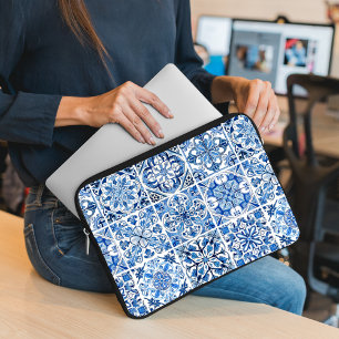 Mittelmeer-Fliesen, Portugal, Azulejo, Majolica Laptopschutzhülle