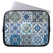 Mittelmeer-Fliesen, Portugal, Azulejo, Majolica Laptopschutzhülle (Vorderseite)