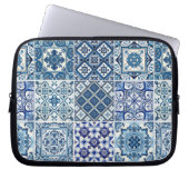 Mittelmeer-Fliesen, Portugal, Azulejo, Majolica Laptopschutzhülle (Vorderseite)