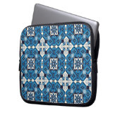 Mittelmeer-Fliesen, Portugal, Azulejo, Majolica Laptopschutzhülle (Vorderseite Links)