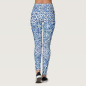 Mittelmeer-Fliesen, Portugal, Azulejo, Majolica Leggings (Rückseite)