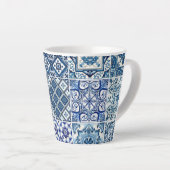 Mittelmeer-Fliesen, Portugal, Azulejo, Majolica Milchtasse (Rechte Ecke)