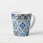 Mittelmeer-Fliesen, Portugal, Azulejo, Majolica Milchtasse (Rechte Ecke)