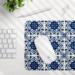 Mittelmeer-Fliesen, Portugal, Azulejo, Majolica Mousepad